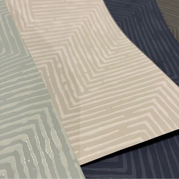 10 Large Multicolor Geometric Pattern/Design Textured Wallpaper Sample Sheets - Picture 6 of 6